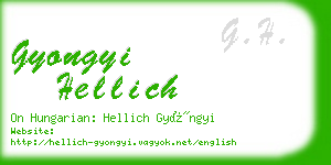gyongyi hellich business card